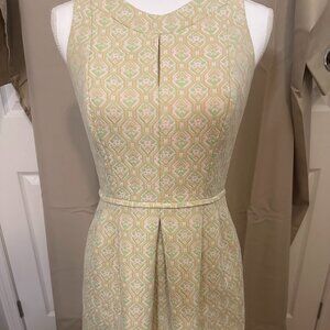 Tahari Pastel Green Sleeveless Sheath Dress